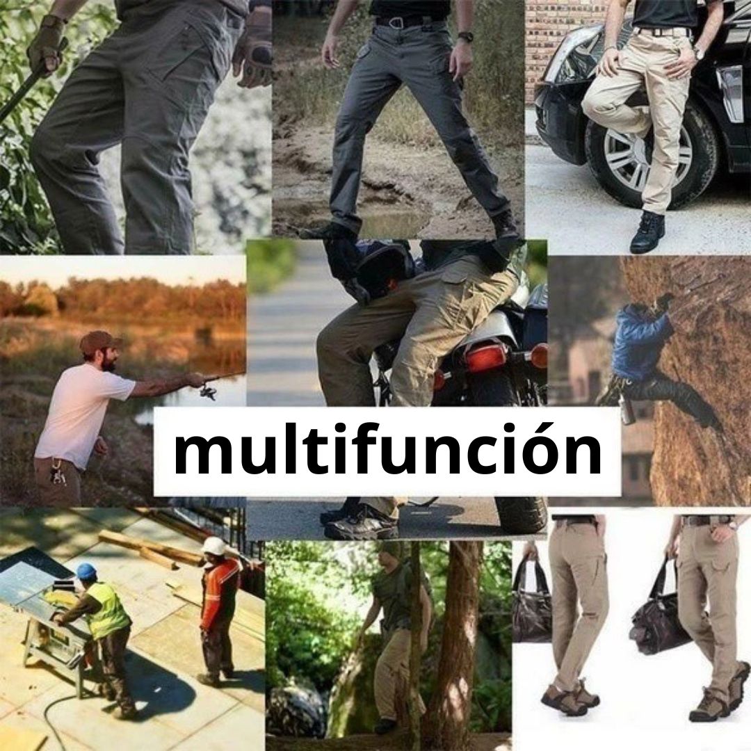 Pantalón Cargo Ultra Resistente + Correa Negra